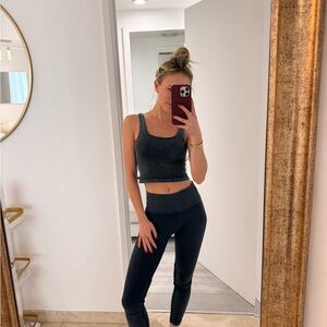 Navy Tank Top and Leggings Set